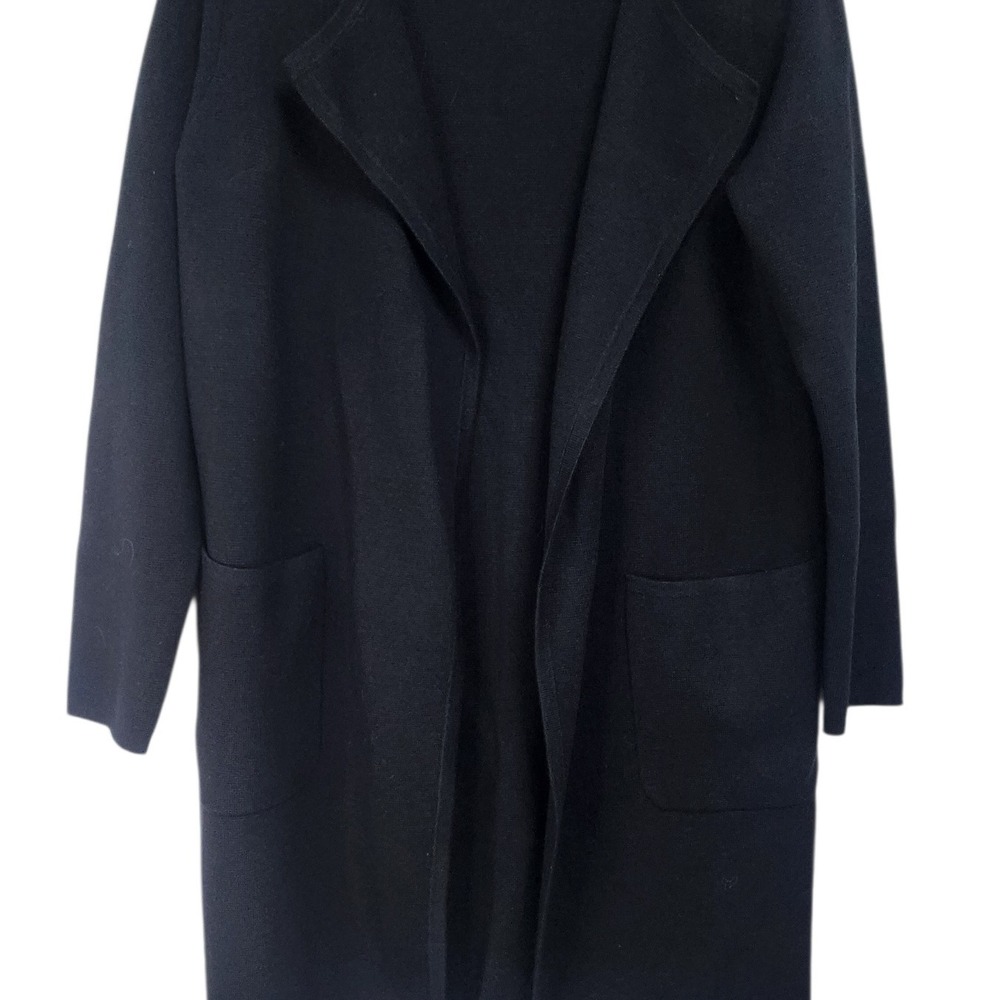J. Crew Black Knit Cardigan Sweater Long Sleeve Pockets XS